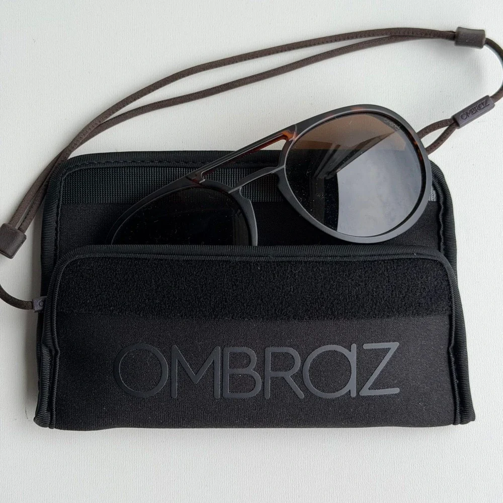 Ombraz Dolomite Armless Polarized Sunglasses Tortoise Shell Outdoor Ultralight